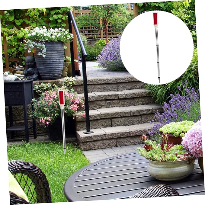 Solar Light Outdoor Solar Lights Outdoor Lamp Outdoor Walkway Lights Sidewalk Reflective Marker Garden Reflectors for Driveway Metal Red LED