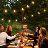 100FT LED Outdoor String Lights, Waterproof Patio Lights with 32 Shatterproof Dimmable 2700K A39 Bulbs Hanging | Lumora