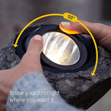 Koda 4-Pack Solar LED Rock Spotlights, Adjustable and Weather-Resistant, Dual Color Temperature, Natural Blend with | Lumora