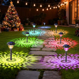 8Pack Solar Pathway Lights Outdoor Waterproof, Multicolor & Warm White Changing LED Solar Lights Christmas | Lumora