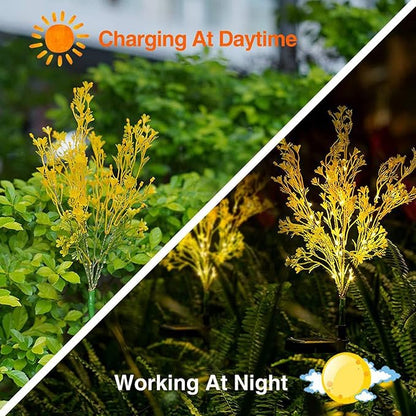 JNYB Flower Light Outdoor, Tree Ornaments Solar Garden Stake Lights IP65 Waterproof Solar Pathway Lights, LED Landscape Lighting