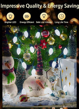 Vintage C9 LED Christmas Lights Outdoor, 50 Feet C9 String Lights with 50 Shatterproof Matte Bulbs, Connectable | Lumora