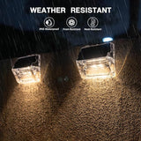 Solar Outdoor Lights, 12 Pack Solar Fence Lights, Deck Lights Waterproof Solar Powered Outside Lighting for Step | Lumora