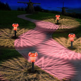 Easter Solar Pathway Lights Outdoor Decorative 4 Pack, Red LED Mushroom Solar Lights Outdoor Waterproof Solar | Lumora
