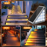 12 Pack Solar Stair Lights Outdoor Stair Lights with Waterproof IP67 LED Solar Light for Outside Light Decor for | Lumora