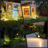 Solar Spot Lights Outdoor, 21 LEDs Solar Landscape Lights Auto On/Off with 3 Modes, IP67 Waterproof Solar Yard | Lumora