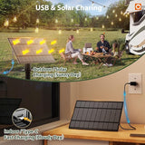 addlon 54FT(48FT+6) Solar String Lights Outdoor Waterproof with USB Port & Remote Control Solar Patio Lights for | Lumora