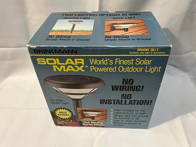 Brinkmann Solar Max Model SL-1 Tier-Style Garden Light