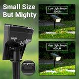 Illuminate Your Outdoor Space Solar Spot Lights - IP65 Waterproof with 2 Lighting Modes and Compact Design - Ideal | Lumora