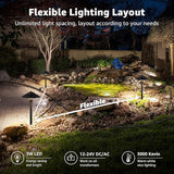 SUNVIE All-in-One LED Pathway Lighting Kit, 8-Pack Low Voltage Landscape Lights with Transformer and 100FT 16/2 AWG | Lumora