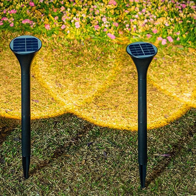 Solar Pathway Light Water Proof Polycrystalline Silicon Solar Powered Outdoor Light for Garden Yard Walkway Decor Landscape Lighting