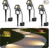Outdoor Landscape Lighting, 4 Pack Outdoor Spotlights, LED Landscape Lights for House Yard Garden Lawn Tree Fence | Lumora