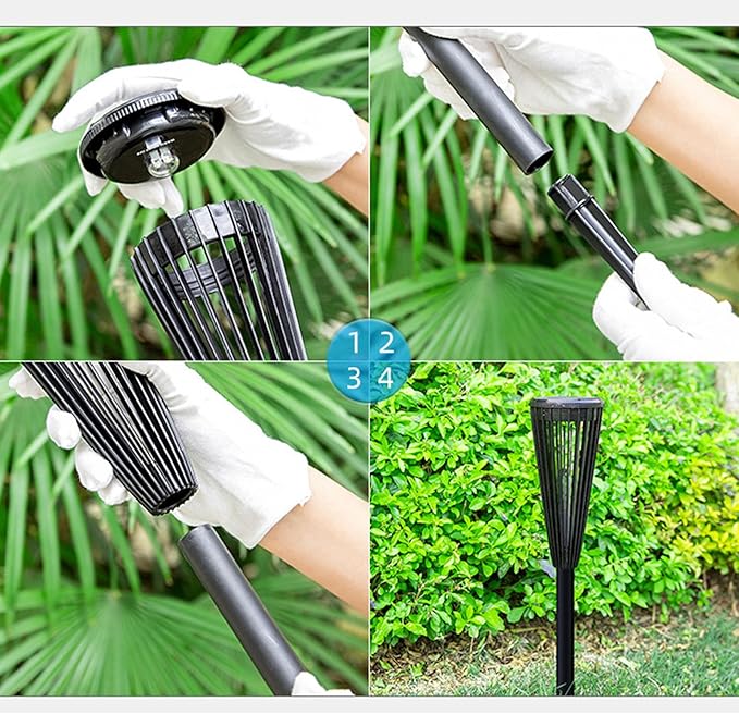 6 Pcs Solar Pathway Light, Intelligent Automatic LED Landscape Lamp, IP65 Waterproof, Solar Powered - Intelligent Sensing, Durable Materials, Ideal for Garden and Walkway Lightin