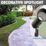 Kichler Landscape 28311 Showscape 3 Watt Olde Bronze MR11 LED Low Voltage Hardwired - Outdoor Security Flood Light | Lumora