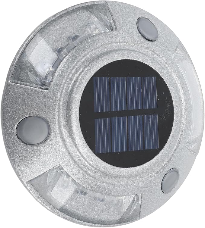 Driveway Dock Light, 800m Visible Distance Silver Solar Dock Light, Pathway Working Time Up to - Outdoor Deck Light | Lumora