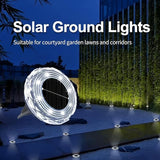 Solar Ground Lights 8 Pack Waterproof Outdoor Solar Lights for Yard Led Solar Garden Lights Bright Solar Powered | Lumora