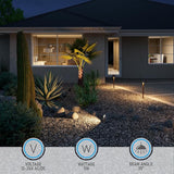 LEONLITE 5CCT LED Rock Lights Outdoor, 5W Low Voltage Landscape Spot Light for Garden, Yard, Decorative Stone | Lumora