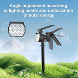 Solar Spot Lights Outdoor Color Changing, [7 Modes/8 Pack] Christmas IP67 Waterproof Landscape Spotlights, Dusk to | Lumora