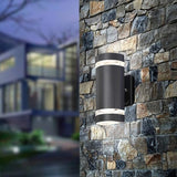 LED 2 Pack Semi Cylinder Up and Down Lights Outdoor Wall Light,Body in Aluminum Waterproof Outdoor Wall Lamps,3000k | Lumora