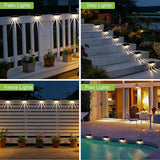 Greluna Solar Fence Lights Outdoor, 12 Pack Waterproof Deck Lights, Auto Dusk to Dawn Step Lights with Warm White | Lumora