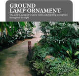 Beaupretty 2 Pcs Solar Garden Path Lights Hollow Tree Pattern LED Ground Stake Lights Warm White Outdoor Landscape | Lumora
