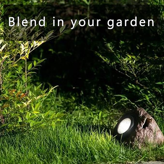 Solar Rock Light Led 4 Pack Waterproof Garden Stone Lights Outdoor Landscaping Spotlights, Yard Patio Pathway Driveway …