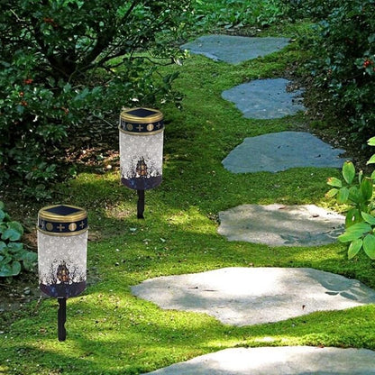 Haunted House Small Solar Lights Outdoor Halloween Garden Lights for Outside Solar Sidewalk Lights Outdoor Solar Landscape Light Solar Garden Lights Outdoor Sidewalk Lights