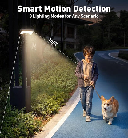 2 Pack Clip On Solar Lights Outdoor with Octopus Tripod, 3 Color Temps & Remote Control, Motion Sensor Fence Lights Solar Powered, IP65 Waterproof Security Light for Outside, Deck, Gutter, Camping