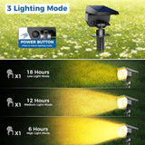 Peasur 1 Pack Solar Spot Lights Outdoor, Solar Spotlights Outdoor Waterproof 2-in-1 Auto On/Off Landscape Lighting | Lumora