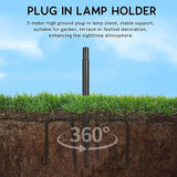 Operitacx 6 Pack Adjustable Outdoor String Light Poles with Heavy Duty Metal Stakes for Patio Garden Lawn Backyard | Lumora