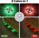 AGPTEK Solar Driveway Lights Outdoor 1 Pack, 2 Color Modes LED Deck Dock Marine Waterproof Security Marker Lights | Lumora