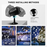 Christmas Projector Lights Outdoor, Dual Head Dynamic Snowflake Projector with RF Remote & Timer, IP65 Waterproof | Lumora