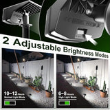 Anordsem Solar Spot Lights Outdoor: 1000mAh+ABS Waterproof Case 2 Pack - 2 White Light Modes for Yard Garden Path | Lumora