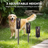 4 Pack Solar Pathway Lights Outdoor Waterproof Dark Purple Black Blue Skull Flowers Vintage Skulls Roses Leaves | Lumora