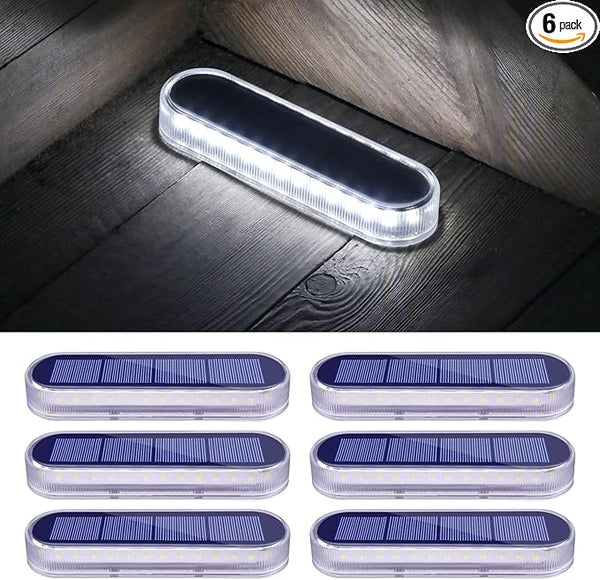 Honalia Solar Deck Dock Driveway Lights Outdoor Solar Powered Waterproof, Cool White Driveway Markers Concrete Step | Lumora