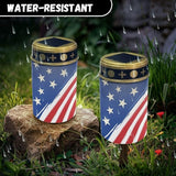 Classic American Flag Solar Lights Outdoor Garden, Waterproof Solar Powered Stake Lights, Christmas Birthday Gifts | Lumora