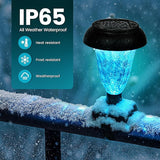 Solar Christmas Fence Lights Outdoor Decor, Waterproof Patio Lights with RGB Color Changing for Holiday & Halloween | Lumora