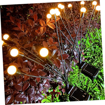 Veemoon Solar-Powered LED Garden Lights 8-Piece Outdoor Decorative Landscape Lighting Waterproof Solar Pathway Lights for Yard Patio and Festival Decor