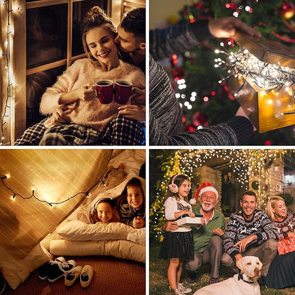 LetsFunny Outdoor Christmas Lights with 8 Modes, 300 LED 108 FT Connectable Waterproof, Twinkle Fairy String Light for Xmas Tree Garden Yard Patio Wedding Home Indoor Holiday Decorations