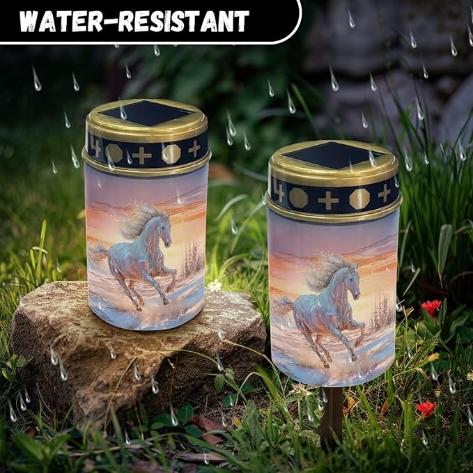 Garden Solar Lights Outdoor Waterproof Landscape Path Lights LED Solar Powered Read Light for Outside Solar Stake Lights for Pathway Garden Yard Flameless Candle