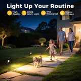 L LOHAS LED 5W Dusk to Dawn Outdoor Lighting, Auto On/Off 3000K Landscape Outdoor Spotlight, IP66 Waterproof Plug | Lumora
