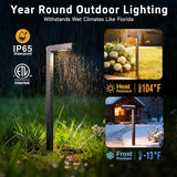Gardenreet Outdoor Brass Pathway Lights, Low Voltage Landscape Path Lighting Wired, 12v Walkway Light LED | Lumora