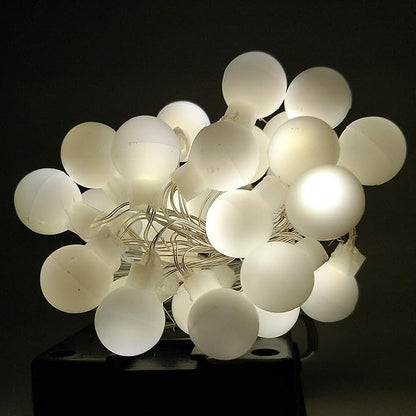 Hometown Evolution, Inc. Solar Powered LED Lights (100 LED, Solar White Ball - 25 Foot - Warm White)