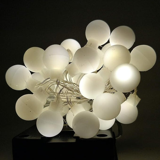 Hometown Evolution, Inc. Solar Powered LED Lights (100 LED, Solar White Ball - 25 Foot - Warm White)
