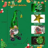 HONGLAND Christmas Gnomes Garden Decor Solar Outdoor Decorations Gnome Yard for Mom, Color Changing LED Lights with | Lumora