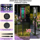 1 Pack Solar Butterfly Stake Lights& 4 Pack Solar Pathway Lights, Gardening Gifts for Women, Solar Garden Decor for | Lumora
