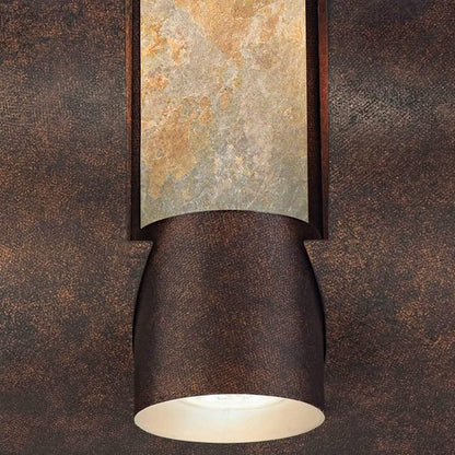 Franklin Iron Works Modern Industrial Outdoor Wall Light ADA Compliant Fixture Brown Bronze 12" Framed Slate Downlight for Exterior House Porch Patio Outside Deck Garage Yard Front Door Garden Home