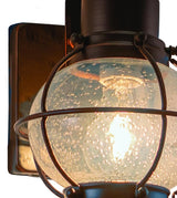 VAXCEL 2-Pack Chatham 12 in. H 1-Light Burnished Bronze Coastal Outdoor Wall Sconce Made of Durable Steel, Clear | Lumora