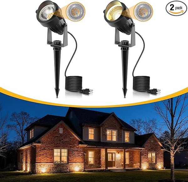L LOHAS LED 5W Plug in Spotlight Outdoor, 3000K Warm White Landscape Lighting, IP66 Waterproof Spot Lights for | Lumora