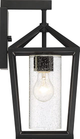 NUVO 60/6592 Hopewell Lighting Fixture, 1Lt Medium Lantern, Matte Black - Outdoor Wall Light | Lumora